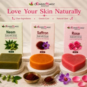 Saffron, Neem & Rose Soap Combo