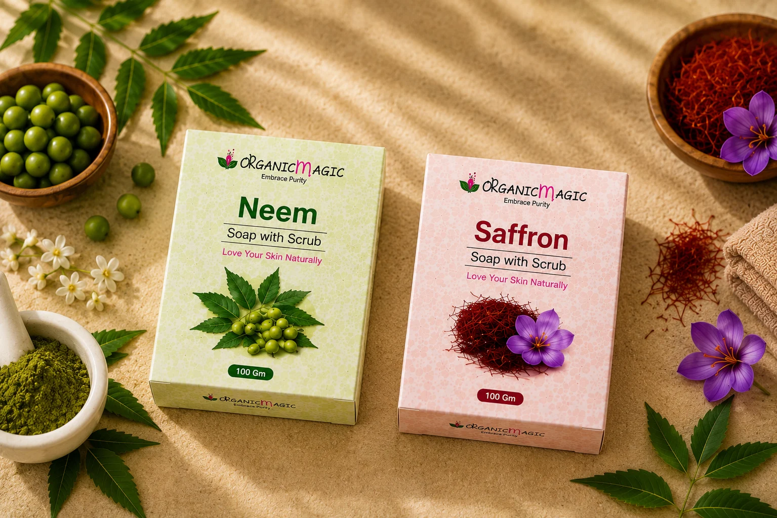 Saffron & Neem Soap Combo - Image 4