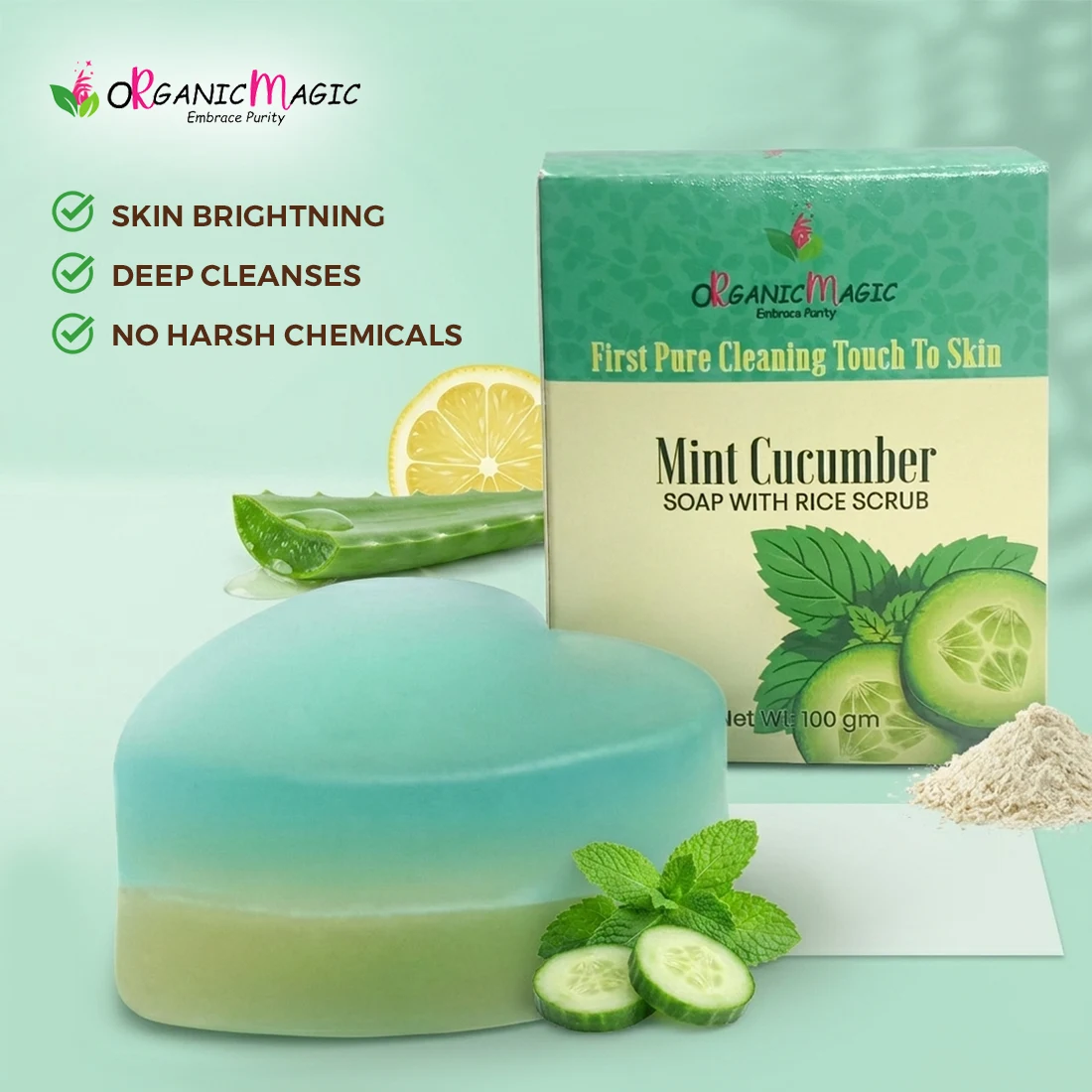 Mint Cucumber Soap - Image 3