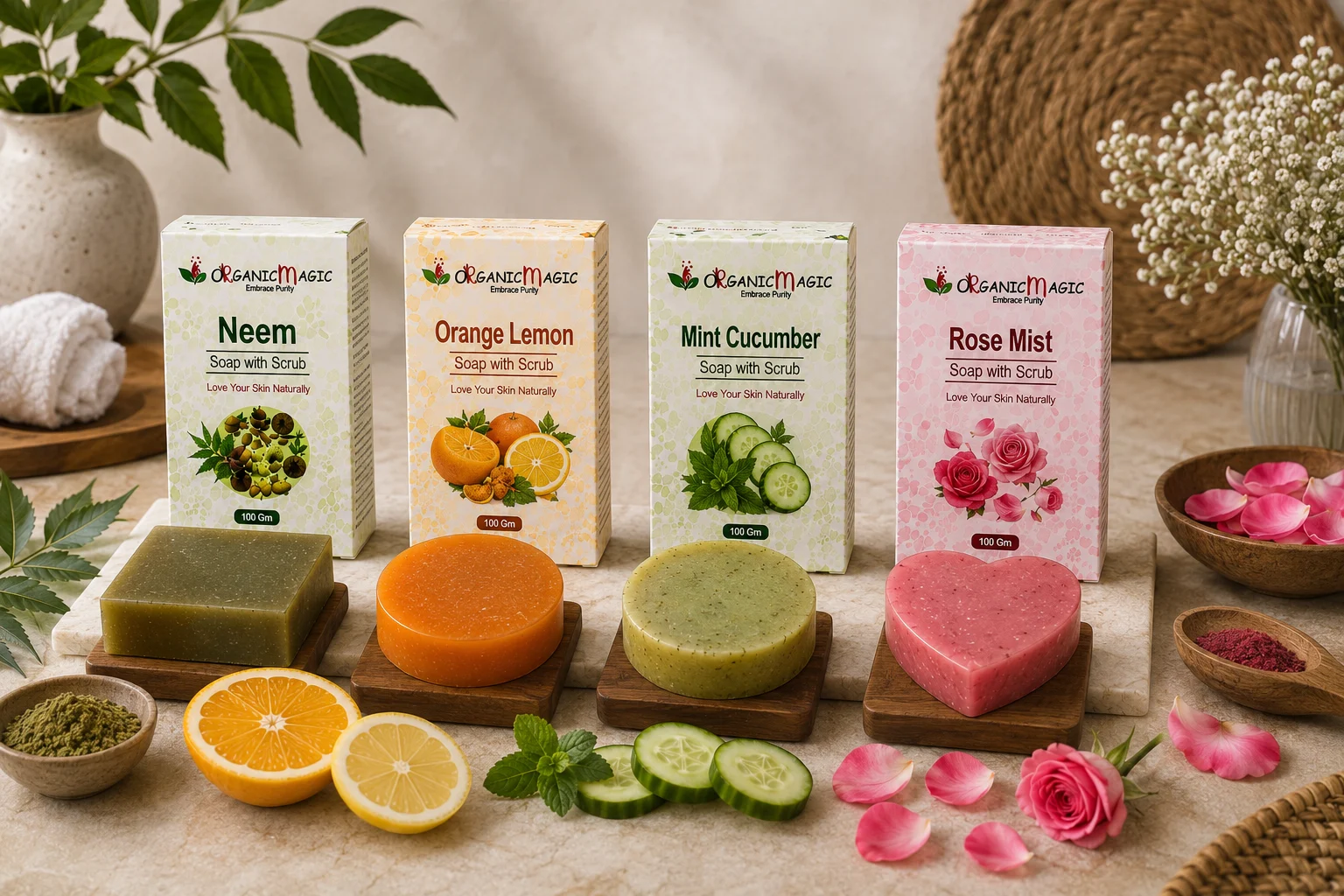 Neem, Orange Lemon, Cucumber & Rose Mist Combo - Image 3