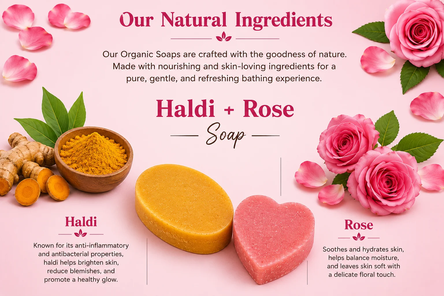 Haldi & Rose Soap Combo - Image 4
